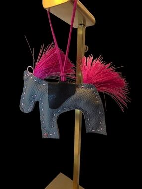 Pretty Pony Bag Charm, Handcrafted Genuine Leather by Fucci Minnulli